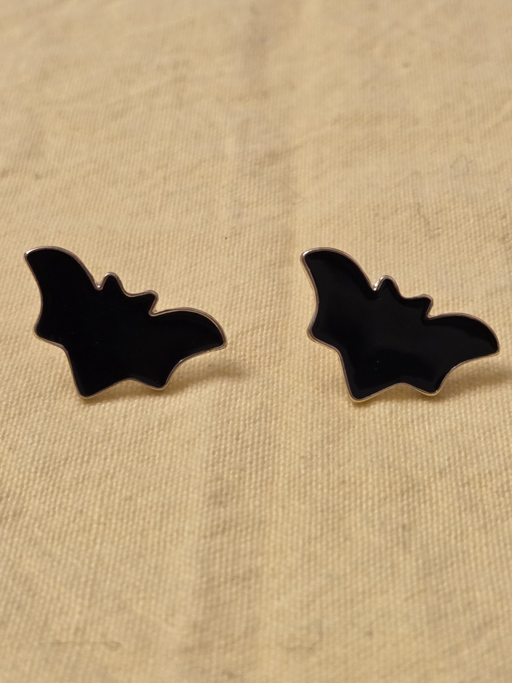 Little Black Bat Stud Earrings- Cute Accessories For Halloween